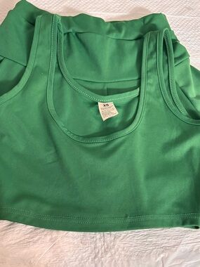 Women's Green Skort Set - XS. 088